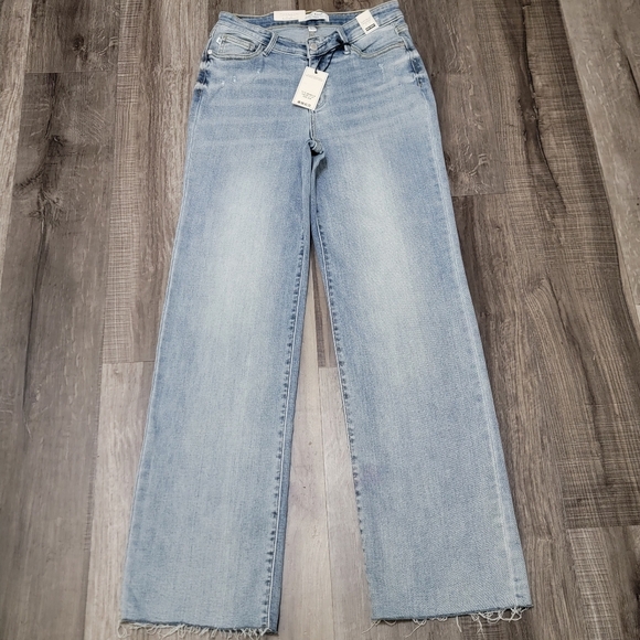 Judy Blue Denim - Judy Blue Light Blue High Rise Straight Leg Jeans